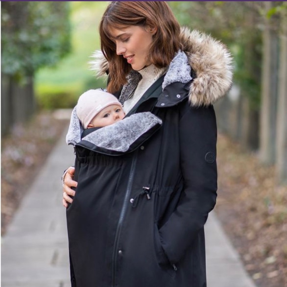 Seraphine maternity and baby carrying parka medium